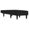 vidaXL Chaise longue noir velours
