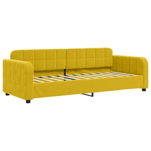 vidaXL Lit de repos sans matelas jaune 80x200 cm velours