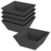 vidaXL Cache-pot de jardin 5 pc Noir 40 x 40 x 15 cm
