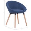 vidaXL Chaise de salle &agrave; manger Bleu Tissu