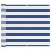vidaXL &Eacute;cran de balcon Bleu et Blanc 100 x 400 cm Tissu Oxford