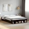 vidaXL Cadre de lit sans matelas noir 150x200 cm