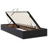 vidaXL Lit avec rangement et matelas Noir 90 x 190 cm Simili cuir