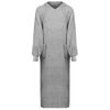 vidaXL Sweat &agrave; capuche couverture KINN Gris XXL Coton