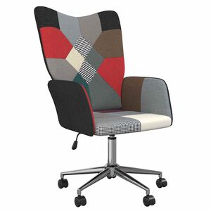 vidaXL Chaise de relaxation Patchwork Tissu