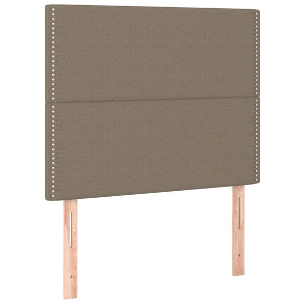 vidaXL T&ecirc;te de lit Taupe 100x5x118/128 cm Tissu