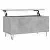 vidaXL Table basse Gris b&eacute;ton 90x44,5x45 cm Bois d'ing&eacute;nierie