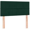 vidaXL Sommier &agrave; lattes de lit et matelas vert fonc&eacute; 90x210 cm velours