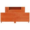 vidaXL Cadre de lit sans matelas cire marron 120x190cm bois pin massif