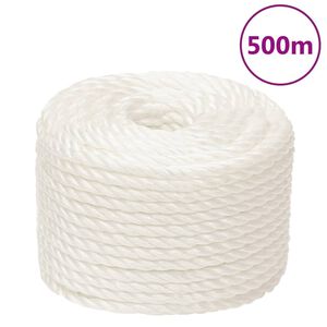 vidaXL Corde de travail Blanc 12 mm 500 m polypropyl&egrave;ne