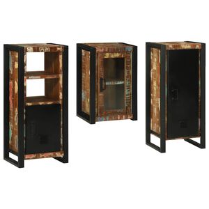 vidaXL Ensemble de mobilier de salle de bain 3 pc Multicolore