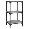 vidaXL Biblioth&egrave;que Sonoma gris 40x33x70,5 cm Bois d'ing&eacute;nierie acier