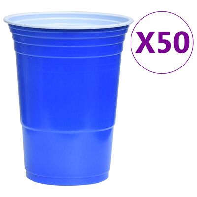 vidaXL Ensemble de table de bière-pong 0,5 L Plastique