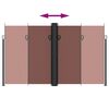 vidaXL Auvent lat&eacute;ral r&eacute;tractable Marron 200x1200 cm