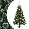 vidaXL Arbre de No&euml;l Artificiel avec Boule 120 cm 150 LED Blanc chaud