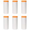 vidaXL Tapis de protection avec bande adh&eacute;sive 6 pc Transparent HDPE