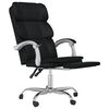 vidaXL Fauteuil inclinable de bureau noir similicuir