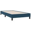 vidaXL Sommier &agrave; lattes de lit et matelas bleu fonc&eacute; 90x210 cm velours