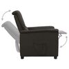vidaXL Fauteuil inclinable Taupe Tissu