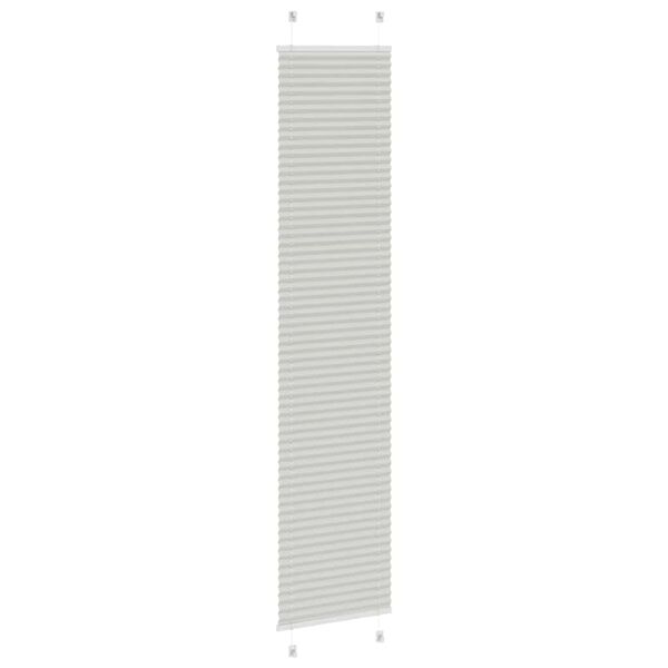 vidaXL Store pliss&eacute; gris clair 50x200 cm largeur du tissu 49,4 cm