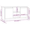vidaXL Meuble TV Sonoma gris 102x37,5x52,5 cm Bois d'ingénierie