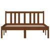vidaXL Cadre de lit sans matelas marron miel bois massif 120x200 cm