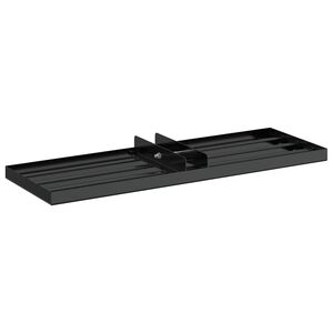 vidaXL Rateau de nivellement pour jardin Noir Acier enduit de poudre