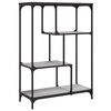 vidaXL Biblioth&egrave;que sonoma gris 81x36x115cm bois d'ing&eacute;nierie et acier