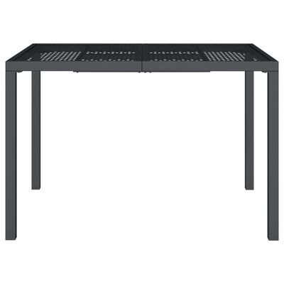 vidaXL Table de jardin anthracite 110x80x72 cm acier