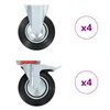 vidaXL 8 pcs Roulettes 200 mm