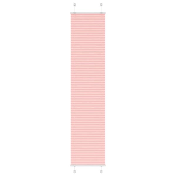 vidaXL Store plissé rose 45x200 cm largeur du tissu 44,4 cm polyester