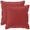 vidaXL Coussin avec oreiller HOUTEN 2 pc Bordeaux Polyester