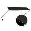 vidaXL Auvent r&eacute;tractable avec LED 350x150 cm Anthracite