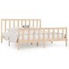 vidaXL Cadre de lit sans matelas 200x200 cm bois massif