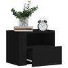 vidaXL Tables de chevet murales 2 pcs noir 45x30x35 cm