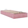 vidaXL Cadre de lit ottoman sans matelas rose 80x200 cm velours