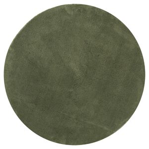 vidaXL Tapis HUARTE &agrave; poils courts doux et lavable vert for&ecirc;t &Oslash; 200 cm