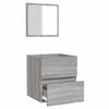 vidaXL Armoire de bain et miroir Sonoma gris Bois d'ing&eacute;nierie