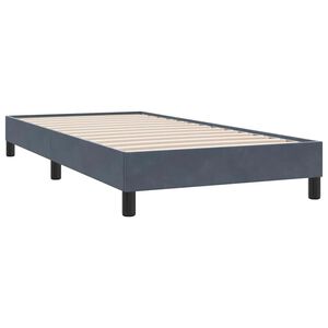 vidaXL Cadre de lit sans matelas gris fonc&eacute; 80x220 cm velours