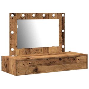 vidaXL Table de Toilette Marron 100 x 40 x 70 cm Bois d'ing&eacute;nierie