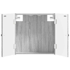 vidaXL Cabinet pour cible EDE Sonoma gris 52,5 x 10,5 x 53,5 cm