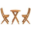 vidaXL Ensemble bistrot 3 pcs Marron Bois d'acacia massif