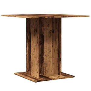 vidaXL Table &agrave; manger vieux bois 80 x 80 x 75 cm bois d'ing&eacute;nierie