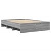 vidaXL Cadre de lit sans matelas sonoma gris 140x200 cm