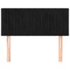vidaXL Tête de lit Noir 100x5x78/88 cm Velours