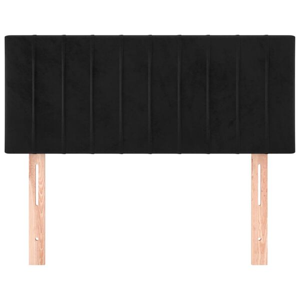 vidaXL Tête de lit Noir 100x5x78/88 cm Velours