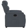 vidaXL Fauteuil inclinable Gris foncé Velours
