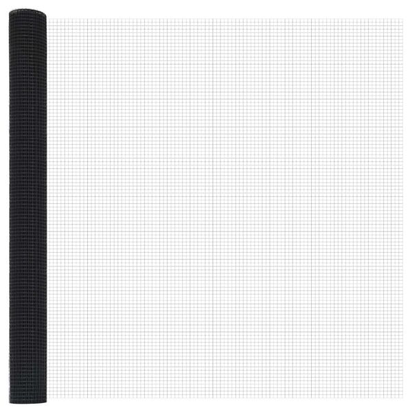 vidaXL Cl&ocirc;ture en fil soud&eacute; Gris 1.6 x 25 m