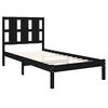 vidaXL Cadre de lit sans matelas noir 100x200 cm bois massif de pin