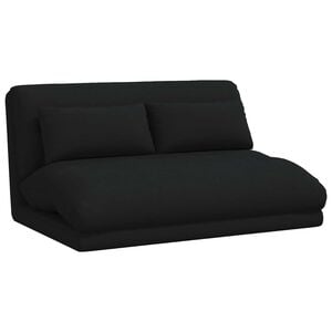 vidaXL Fauteuil de sol ajustable Noir Tissu